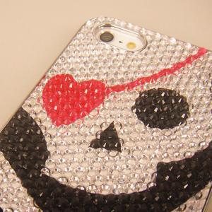 Red Heart Eye Skull Case For Iphone 5